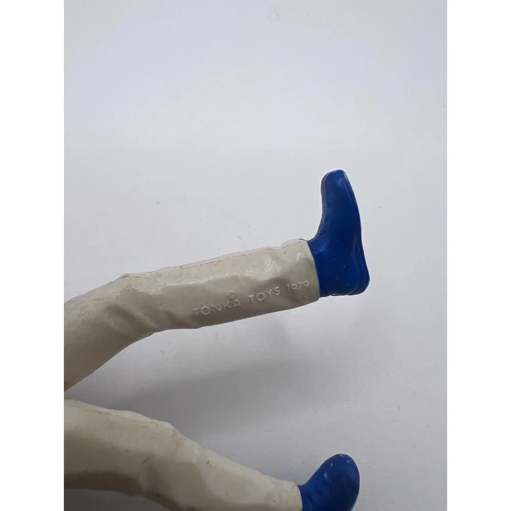 Vintage Tonka Play Toys Driver/Mechanic White Uniform Glasses Posable Figure '70
